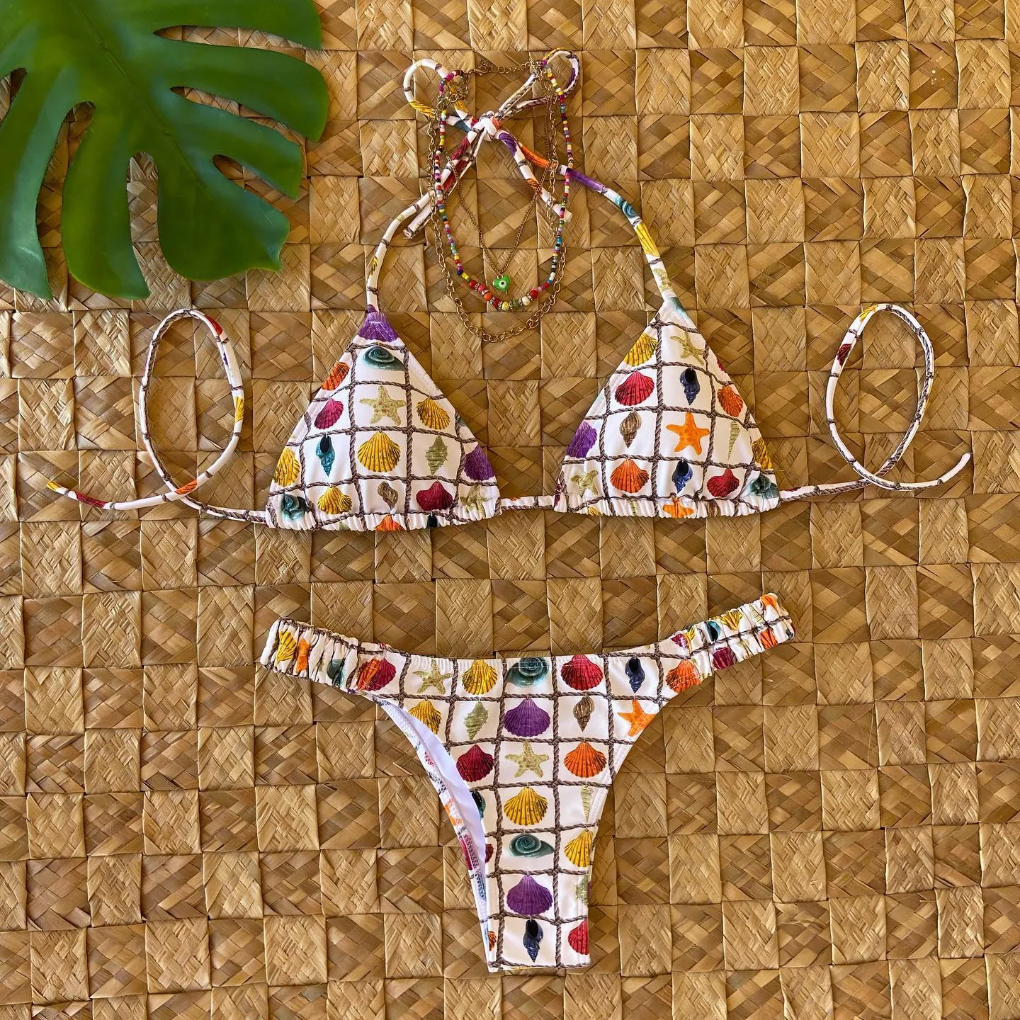 Fashionable Resort Style Printed Bikini