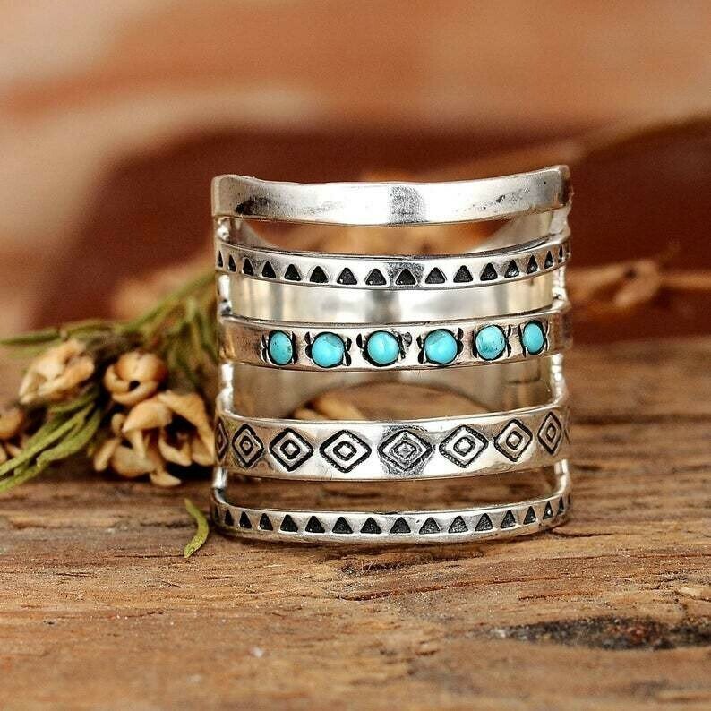Bohemian Style Hollow Vintage Ring